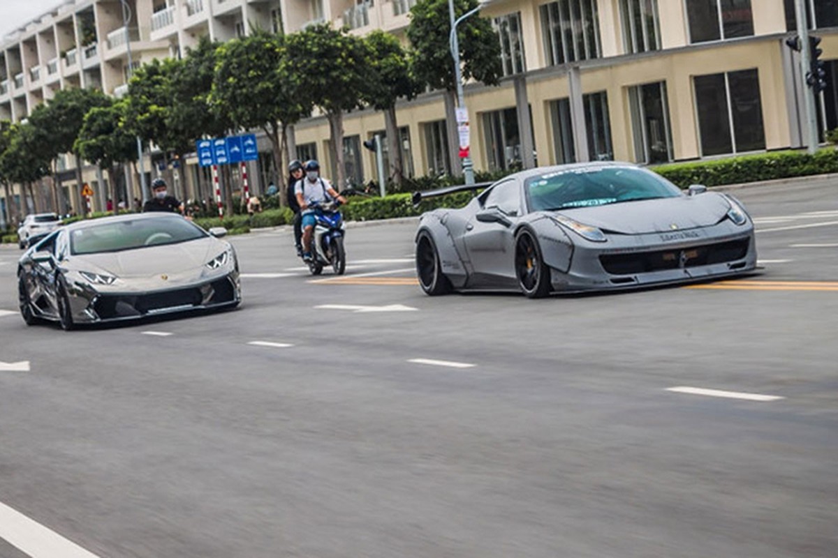 Bo doi sieu xe Lamborghini va Ferrari 30 ty tai Sai Gon